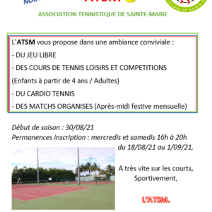 Un nouveau club de tennis à Sainte-Marie