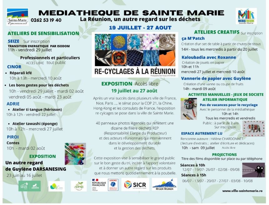 Médiathèque : PROGRAMME DES ACTIVITÉS DE JUILLET/AOÛT