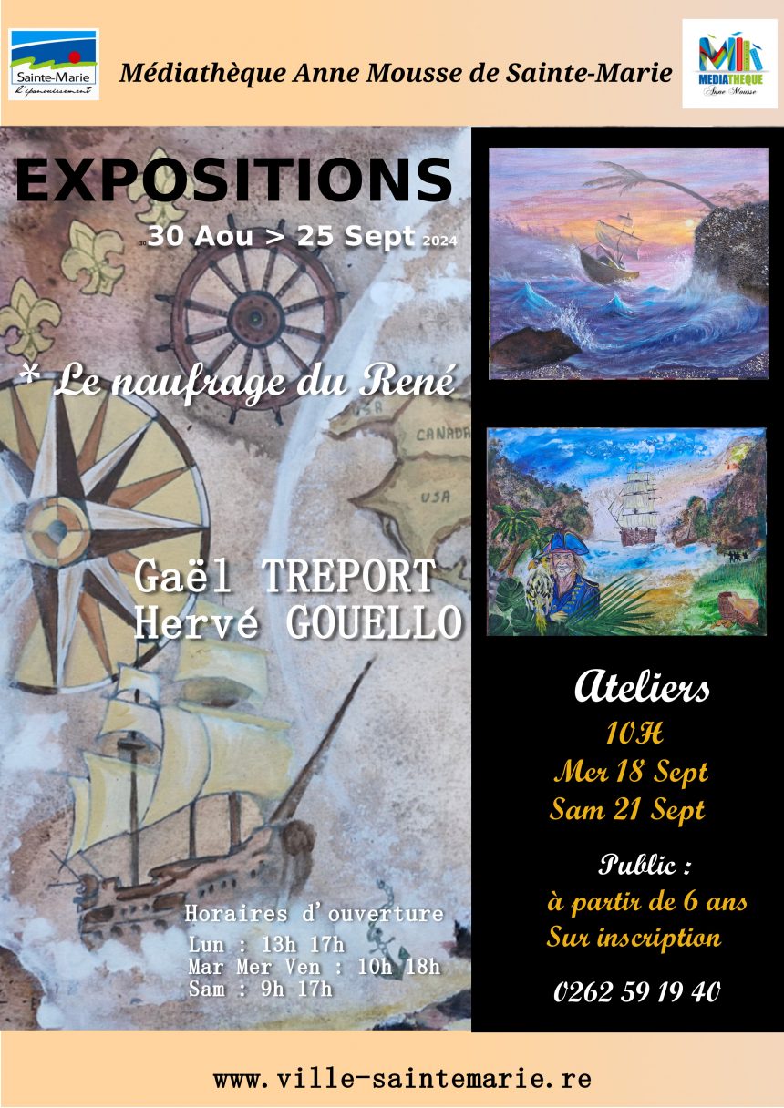 Exposition  » Le naufrage du René » de Gaël TREPORT & Hervé GOUELLO – 30 Aôut au 25 septembre 2024