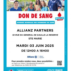 Don du sang mardi 02 juin Allianz Partners