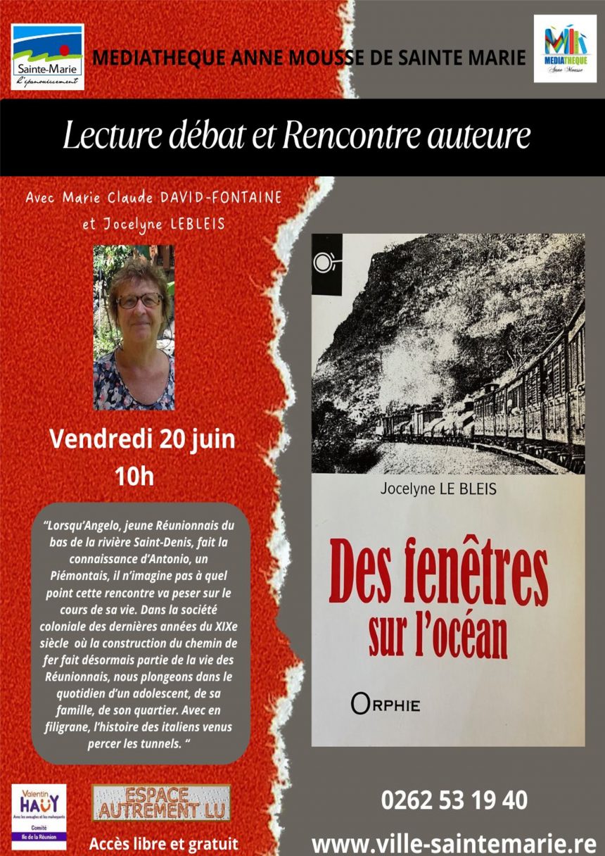 LECTURE DEBAT & RENCONTRE AUTEURE – 20 Juin #40632