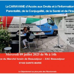 Caravane d’accès aux droits du Département- Zac de Beauséjour le 09-07-25