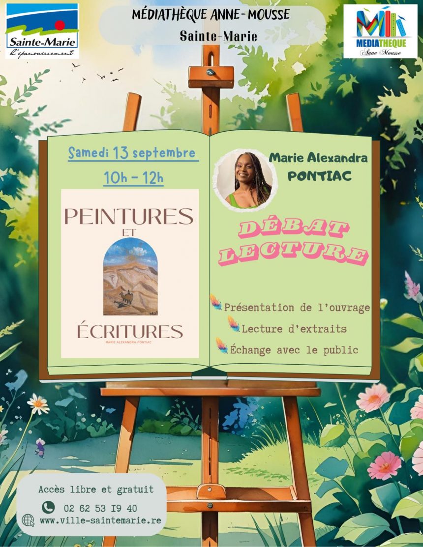 Lecture débat avec Alexandra PONTIAC – 13 Sept